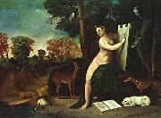 Circe and her Lovers in a Landscape  sdgf DOSSI, Dosso